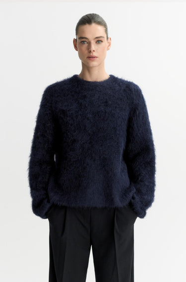 Alpaca Crewneck-Sweaters & Cardigans-Soft Goat-Debs Boutique